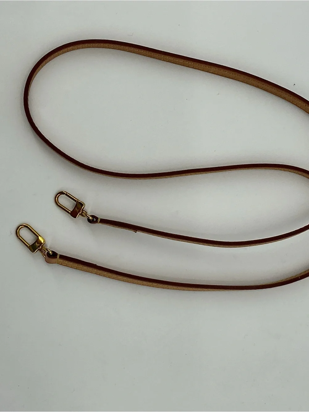 Louis Vuitton Vachetta Leather Shoulder Strap Gold Hardware 46”
